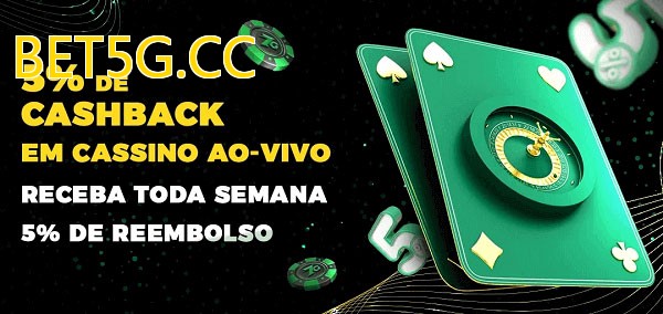 Promoções do cassino ao Vivo BET5G.CC